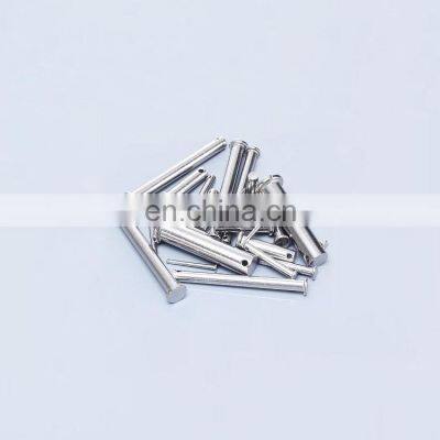 din1444 Stainless Steel zinc round head  Clevis Pins With Hole for R cotter pin