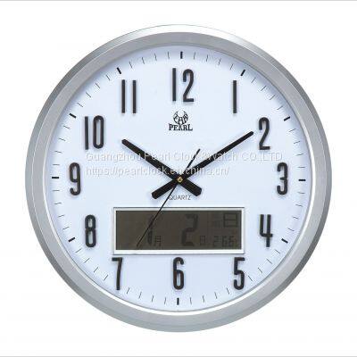 Wholesale Large Size LCD Quartz Wall Clock/LCD Clock With Daytime/Month/Year/ photo-2