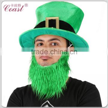 cheap fashion design st patrick's day green beard hat