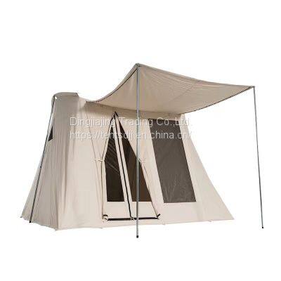 Waterproof Windproof Family Tent with Top Rainfly