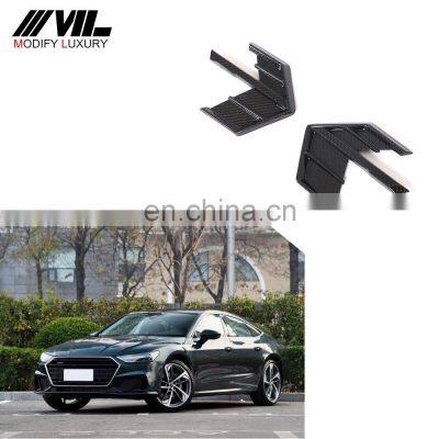 Modify Luxury A7 DRY Carbon Fiber Car Side Fender Air Vent for Audi A7 SLINE Sportback S7 2019-2021