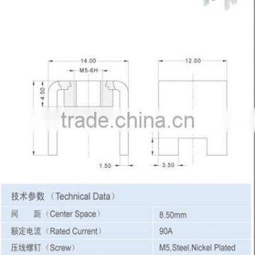 Center Space 8.500 x 12.50mmTerminal Accessory 90A Brass Components photo-2