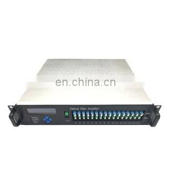 1550nm WDM EDFA 16 port 23dBm Fiber Optical Amplifier CATV GPON EDFA