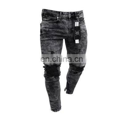 Wholesale  Bulk Yihao Casual Ripped Denim Pockets men jeans