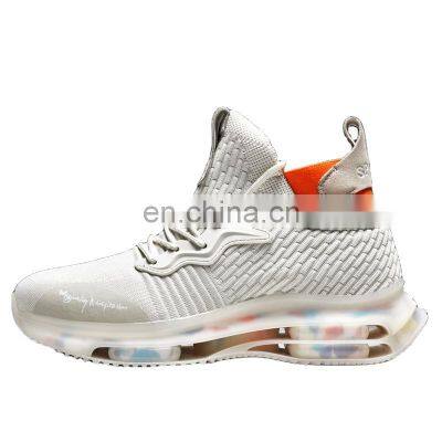 2021 spring and autumn new cross-border trend three air cushion avant-garde luminous men's casual plus size sneakers