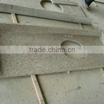 2016 New inventions white coarse grain granite vanity top