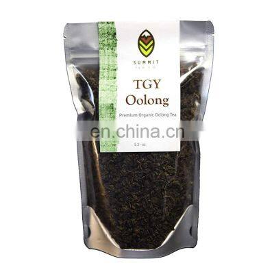 Customizable Design Ziplock Reusable Flat Bottom Stand-Up Foil Tea Pouches Tea Packaging Pouch