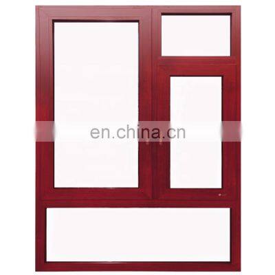 Double tempered glass thermal break casement  aluminum window