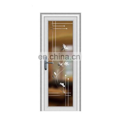 Factory price bathroom aluminum toughened glass door