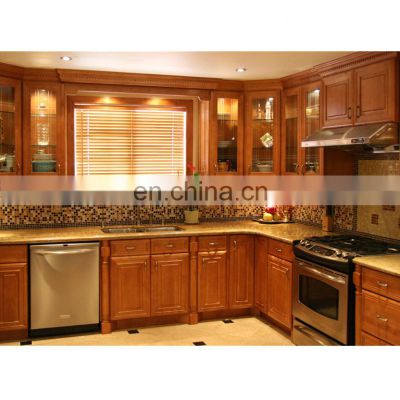 Custom log big design wood furniture kitchen cabinets usa