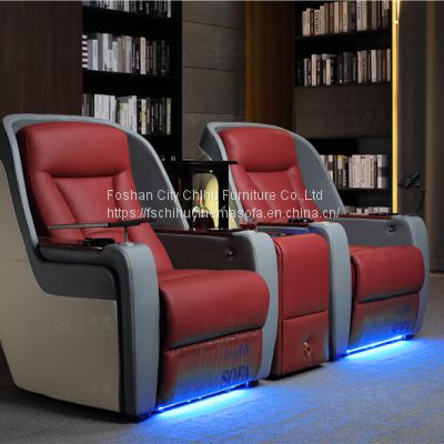 Wholesale high end power recliner luxury unique design private home theater Villa cinema sofa