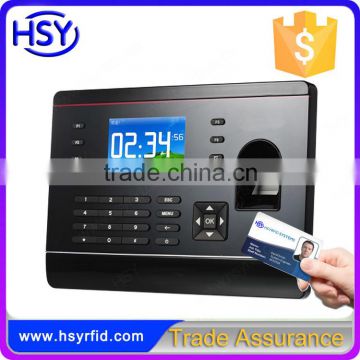 HSY-F308 Linux Operating System 1000 Users RFID Card Sensor Reader Fingerprint Time Attendance