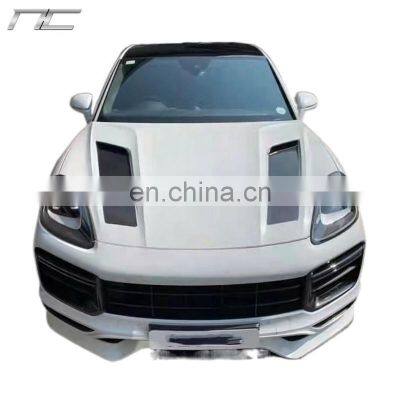 For Porsche 2018+ Cayenne 9YA/9YB Techart style Carbon Fiber Engine Hood Bonnet