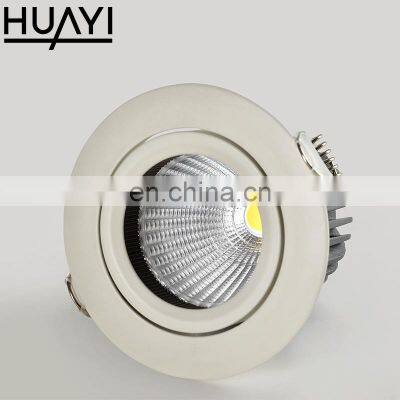 HUAYI New Arrival Simple Style Down Light Aluminum 9W Home Hotel Indoor Ceiling Recessed Led Spotlight