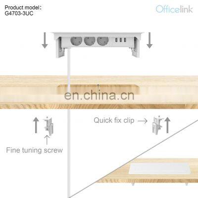Desk Pop up Socket With German Outlets and USB a Charger photo-4