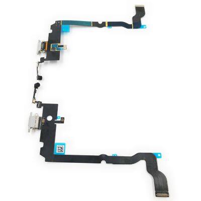 For IPhone Xs Max USB Charger Sub Board Connector Port Dock Charging Flex Cable Bottom Mic Replacement photo-3