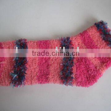 feather yarn sock