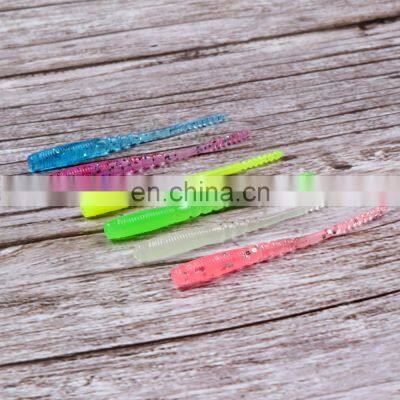 JOHNCOO Floating Fishing Lure Soft Bait 45mm 0.2g TPE Soft Worm Swimbait 10pcs/bag