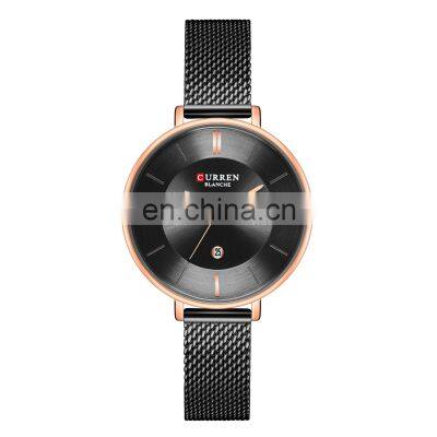 CURREN  9037 Special Stainless Steel Strap Ladies Watch High Quality Complete Calendar Ladies Watch Ladies Fashion Casual Watch