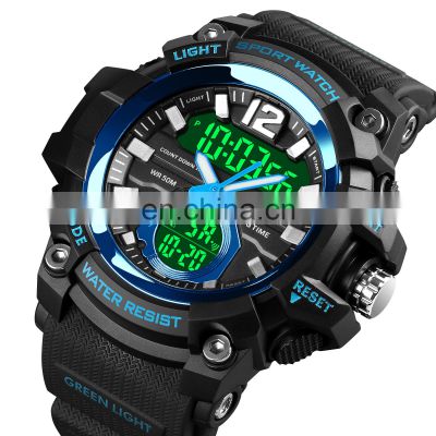 Hot Selling  Skmei 1725 Blue Sport Digital Wrist Watch Stopwatch Dual Time Functions Customized Logo Brand OEM