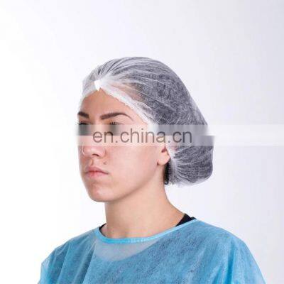 Disposable hair net cap non woven clip cap elastic for restaurant