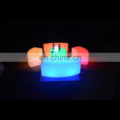 Led Bar Stool High Chair Used Nightclub Plastic Furniture Sectional Sofas Led Cocktail Light Bar Table Chair for Sale