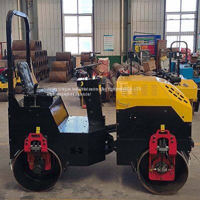 Hydraulic Double Drive Type Steel Roller Drum Type Vibrating Compaction Machine Asphalt Spreading Compaction Machine photo-2