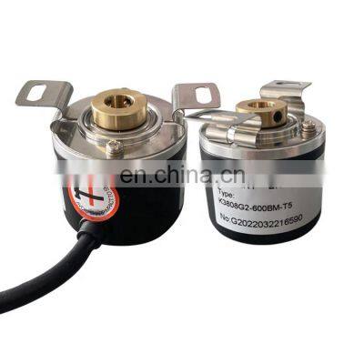 K38 incremental solid 38mm shaft encoder DC 5V 1024 ppr hollow encoder