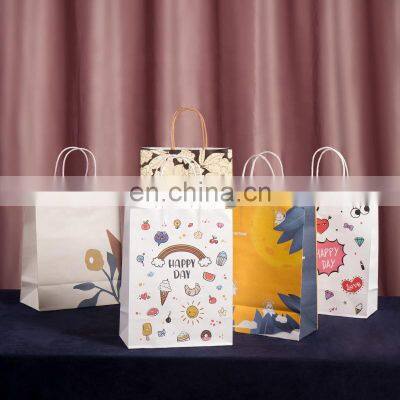 Bolsass De Papel Kraft Bulk Gift Paper Tote Bag Sac Personnalis Mini Flat Bottom Kraft Paper Bag for Shop photo-5
