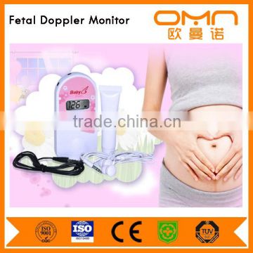 Portable Fetal Doppler Manufacturing Ebay price Mini high accuracy with Earphone Pink