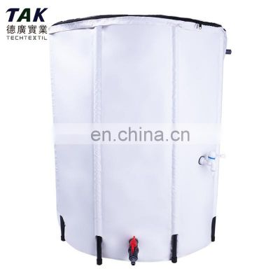 hot selling collapsible heavy duty garden irrigation harvesting pvc eco 100l folding water rain barrel