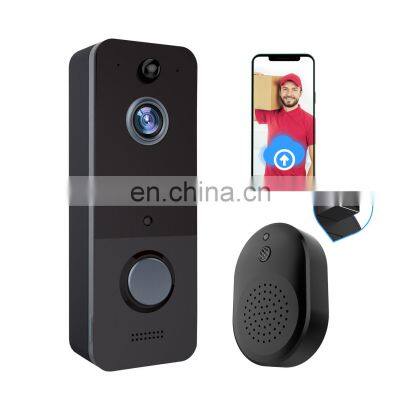 2022 Home Security Smart Wifi Video Doorbell Camera Two Way Audio Intercom 720P HD Wireless U8 Video Doorbell With Chime