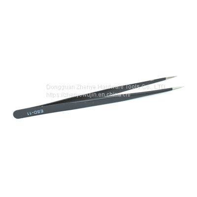 False Eyelash Tweezers Eyelash Clip Anti-static Precision Stainless Steel ESD Self Married Eyelash Tweezers Eyelash Tweezers Wholesale ESD-11 photo-5