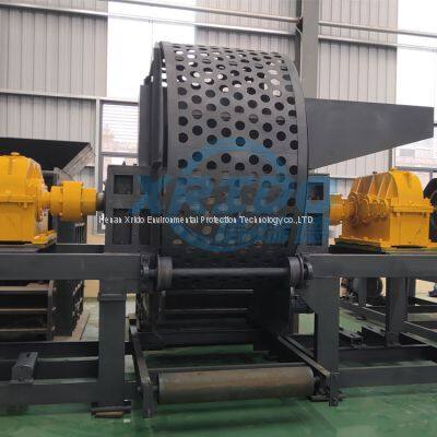 Aluminum Can Double Shaft Shredder Machine Metal Sheet Egg Tray Shredding Crusher Machine photo-3