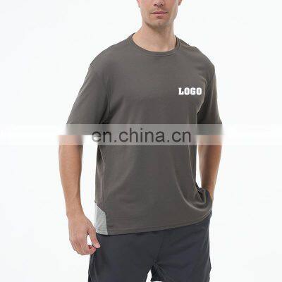 Wholesale Blank Cotton Outdoor Activewear Casual Fitness Sports T shirt Custom Logo Breathable Workout Quick Dry Gym Top For Men