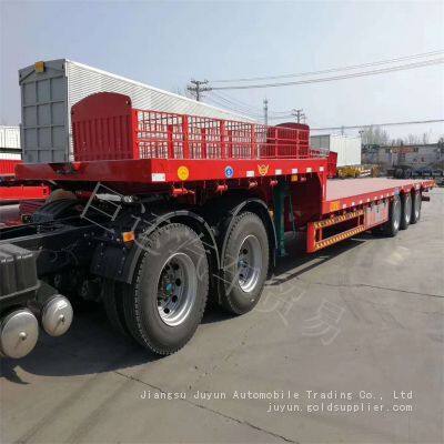 Low Flatbed Semi-trailer Logistics Transport Vehicle Export Semi-trailer photo-3