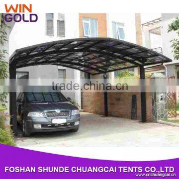 Commercial new design 6x4m aluminum carport car shade tent for car cover parking