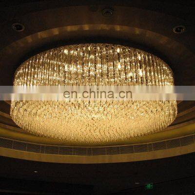 Foyer Big Crystal Ceiling Hanging Luxury K9 Chandelier Crystal Pendant Light