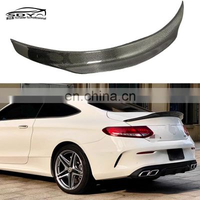 W205 C Class Coupe PSM Style High Quality Carbon Fiber Rear Spoiler Trunk spoiler For Mercedes W205 C Class Coupe