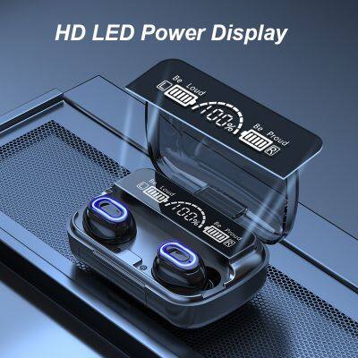 M1 TWS Wireless Headphones HiFi Stereo Bluetooth Earphone Touch Control Headset Sport Earbuds With Microphone Power Bank 2000mAh