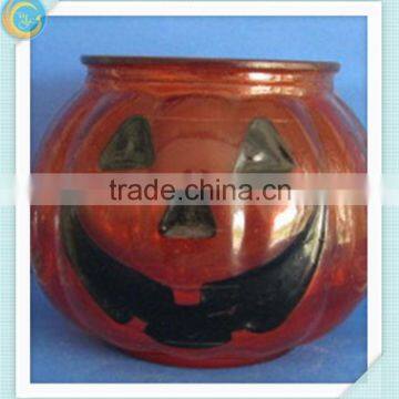 Hanging Pumpkin Glass Candle Holder