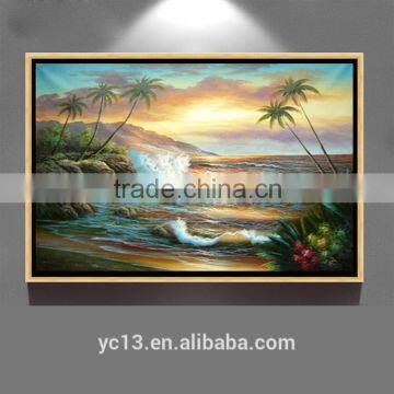 hot selling modern hand painted wall art decoration seascape oil painting