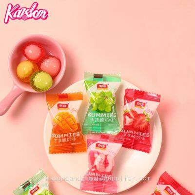 High Quality Different Fruit Flavors Yogurt Filled Soft Candy photo-2