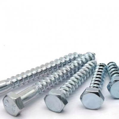 Hexagonal External Wood Screw, Galvanized Hexagonal Self Tapping Screw, Full Tooth Hexagonal Screw, DIN571 Carbon Steel Wood Tooth Screw photo-5
