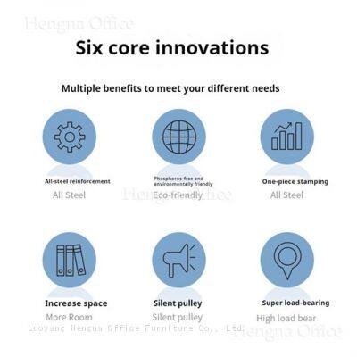 Life Long Using 3-Tier Rolling Utility Cart With Brakes | for Home, Office, Classroom | Heavy-Duty Steel-ODM/OEM photo-4