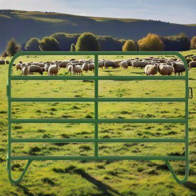 Hot Dip Galvanized Metal Wire Sheep Pen PVC-Coated Security Fence Panels and Posts for Cattle Protection Trellis & Gates