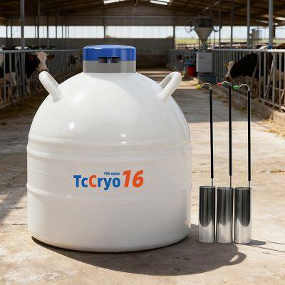 Доминика-азот 16 л 50 мм емкость для семени TcCryo-емкость для жидкого азота размер
