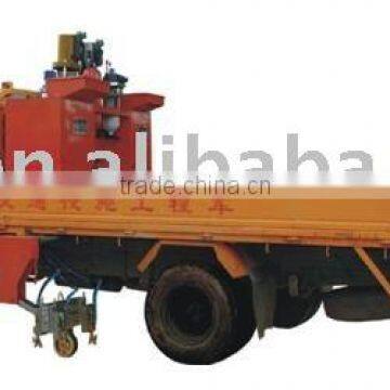 Vehicle load cold spray road marking machine