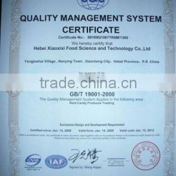 QUALITY MANAGEMENT SYSTEM CERTIFICATE