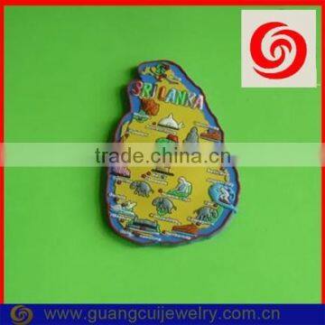 Sri Lanka Map pvc magnet fridge